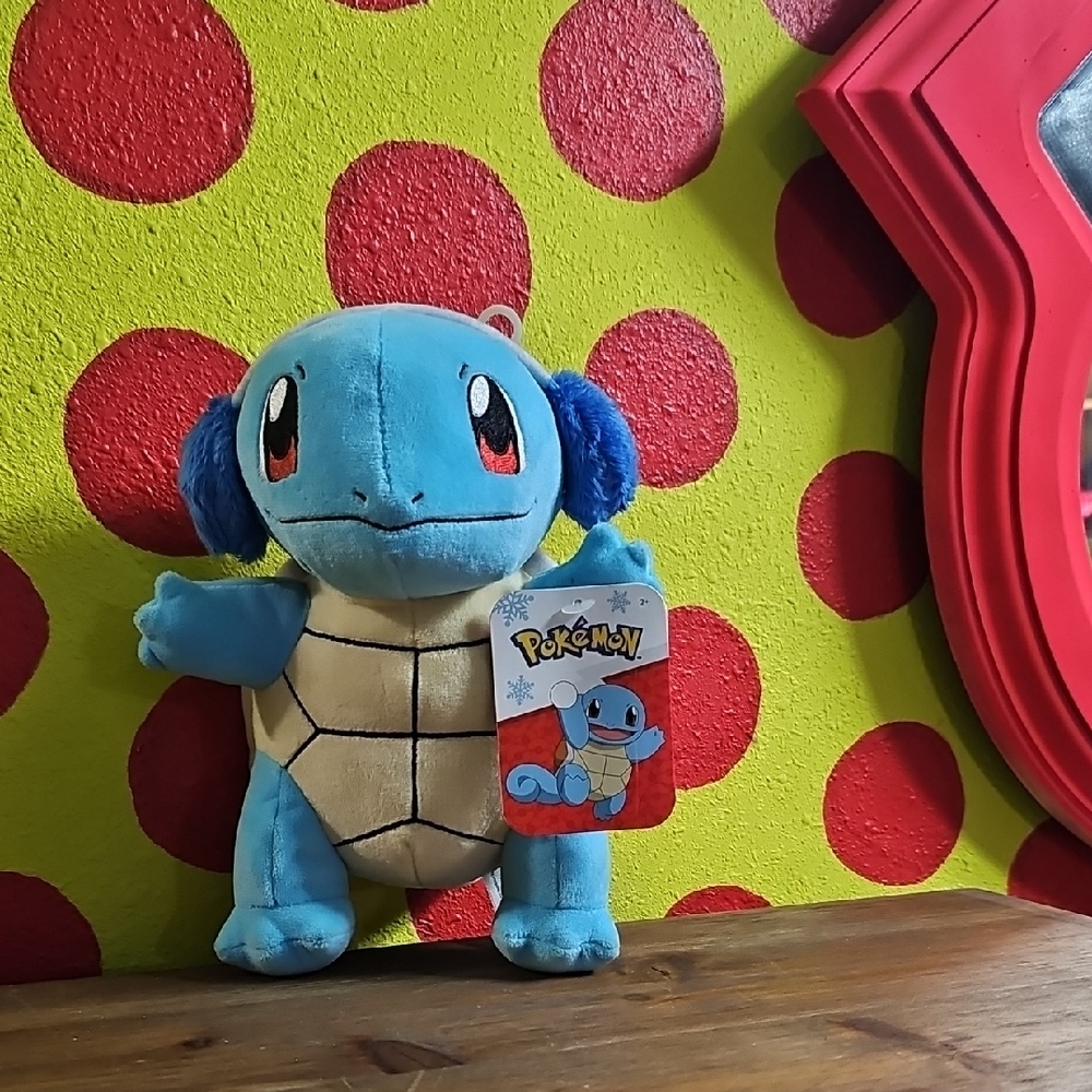 8in.POKÉMON Squirtle Plush Toy Winter Edition